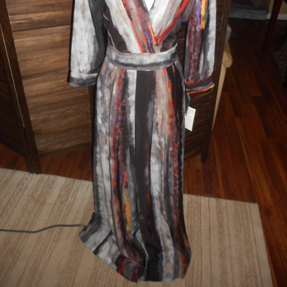 NWT Vince Camuto watercolor fall maxi dress, size 4 - Picture 15 of 16